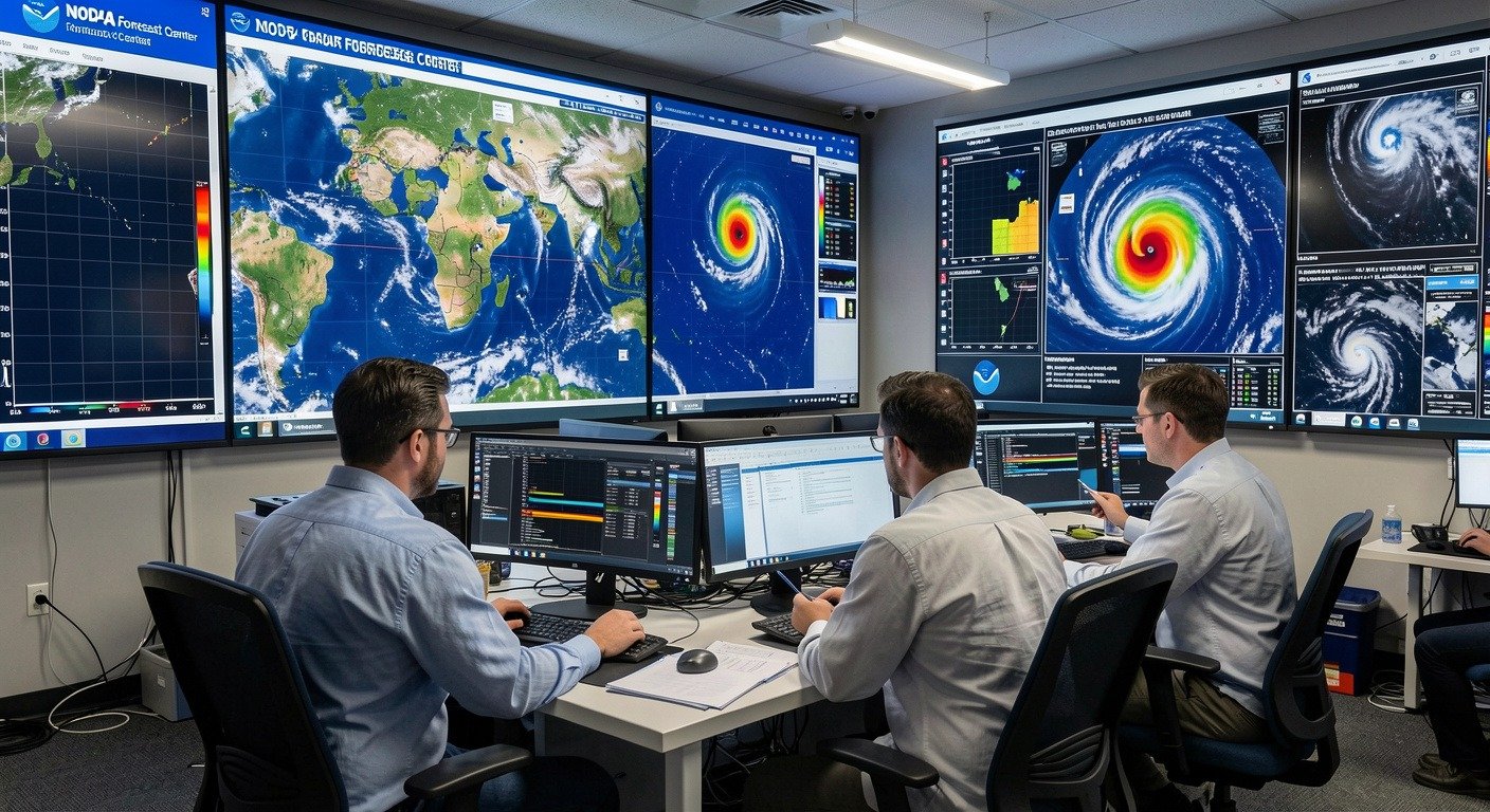 NOAA hurricane forecast center operations