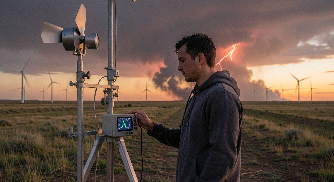 Weather conditions creating unique atmospheric effects over natural terrain