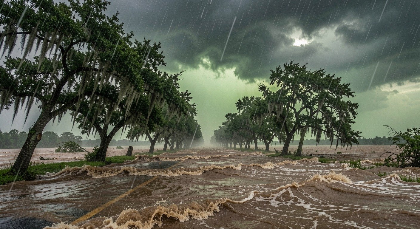 Tropical Storm Arthur causing severe flooding in coastal communities
