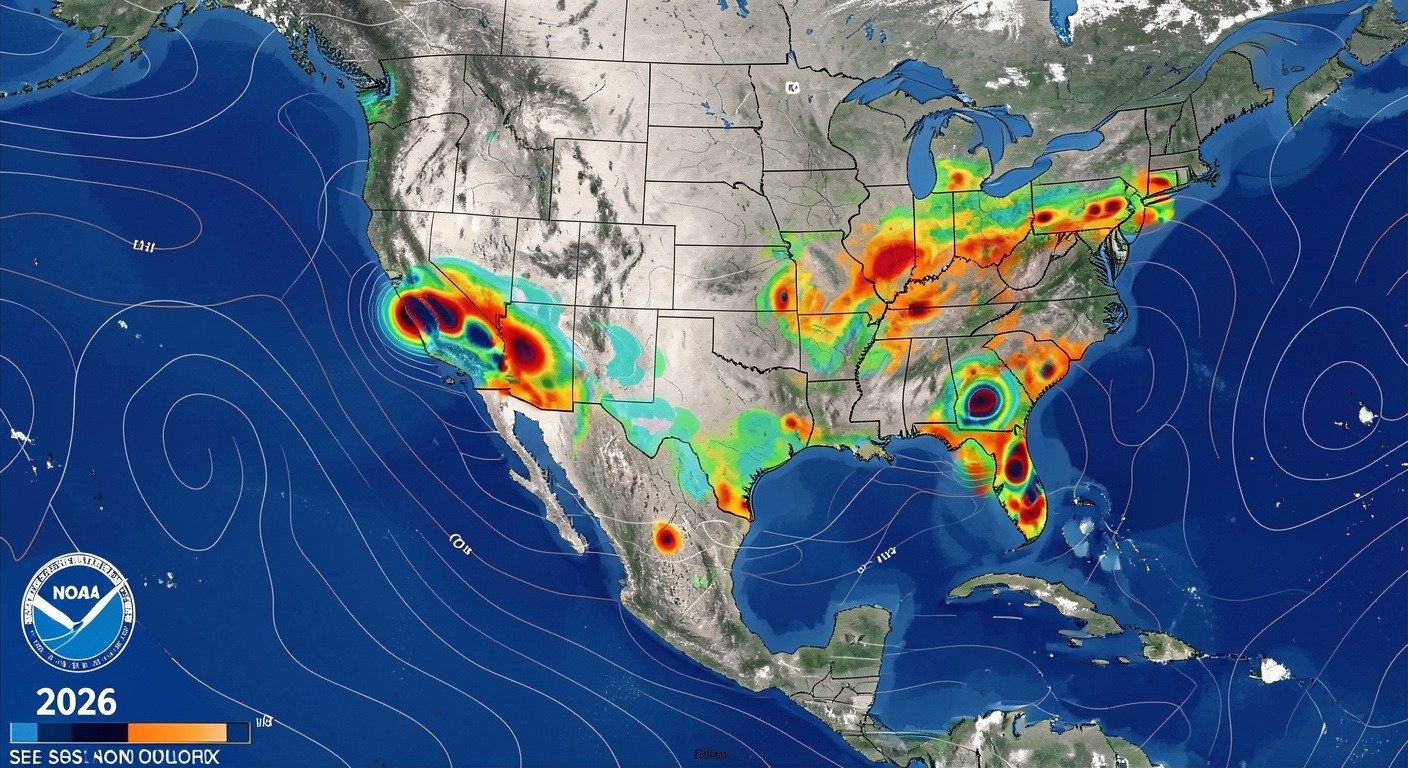 Atlantic Ocean hurricane forecast outlook for 2026 season