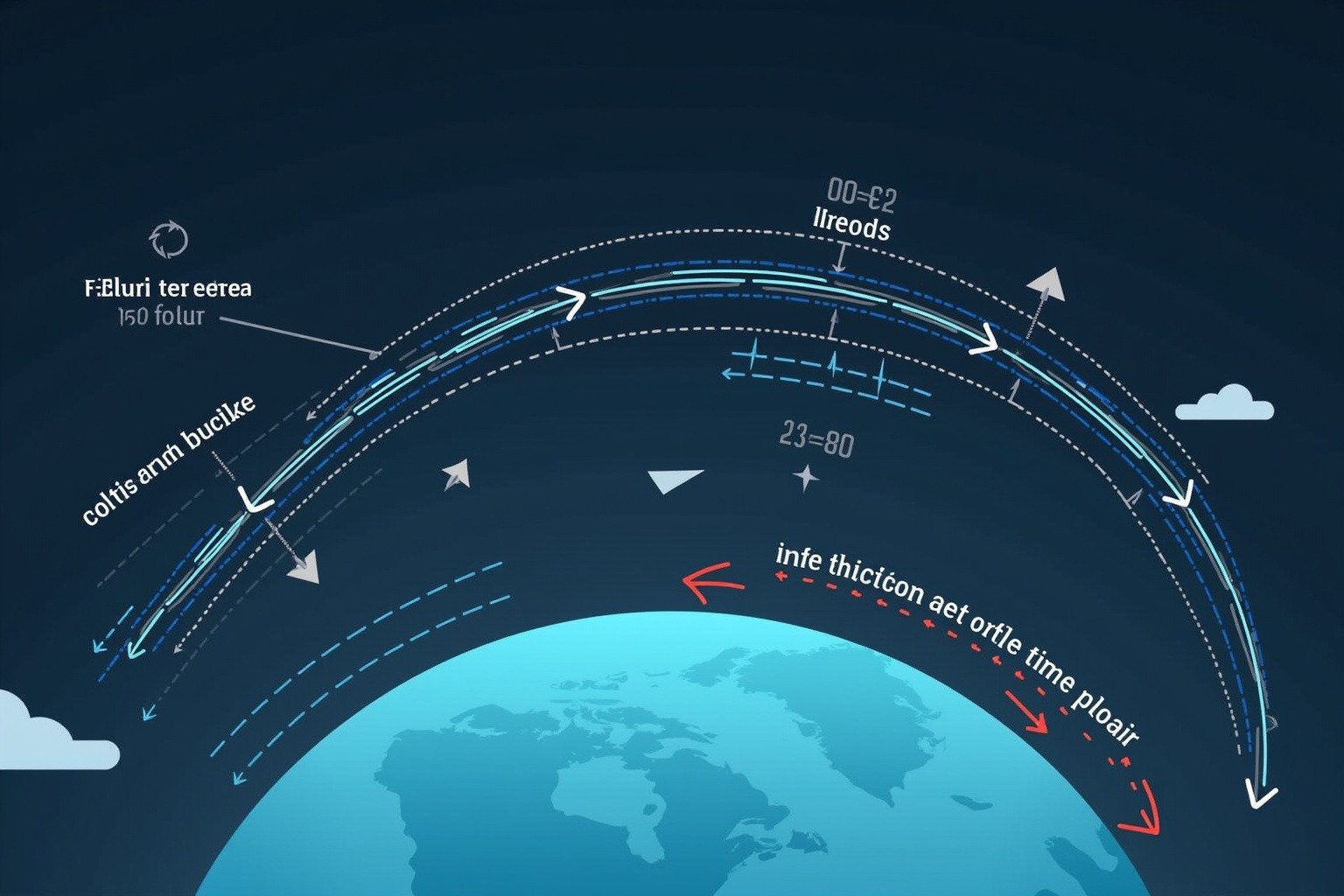 Educational diagram showing the polar and subtropical jet streams with Rossby waves, ridges, and troughs in Earth's upper atmosphere