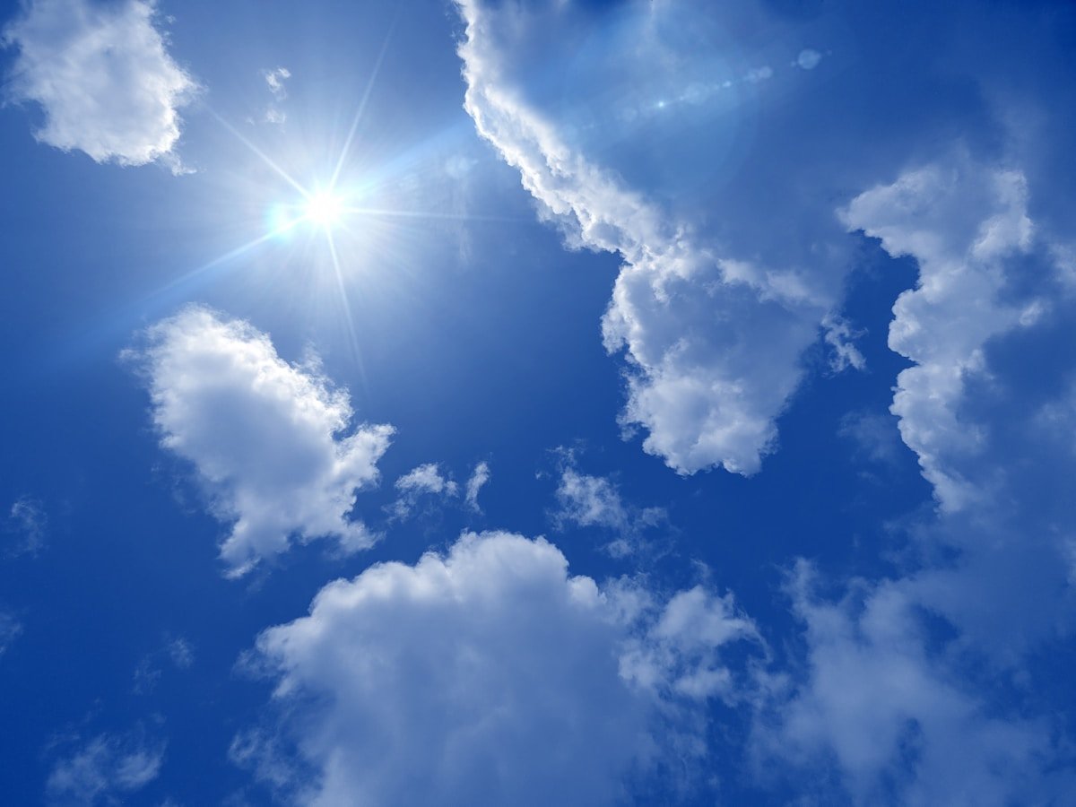White clouds and blue sky during daytime