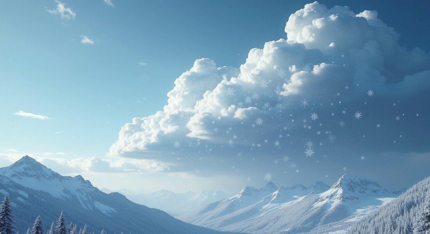 Snow formation process in the atmosphere